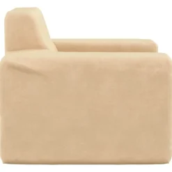 vidaXL Sofá para niños felpa suave color Crema Discount