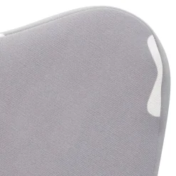 vidaXL Sofá para niños felpa suave gris claro con estrellas Gris claro y blanco Clearance