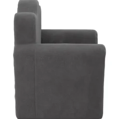 vidaXL Sofá para niños felpa suave gris Antracita Outlet