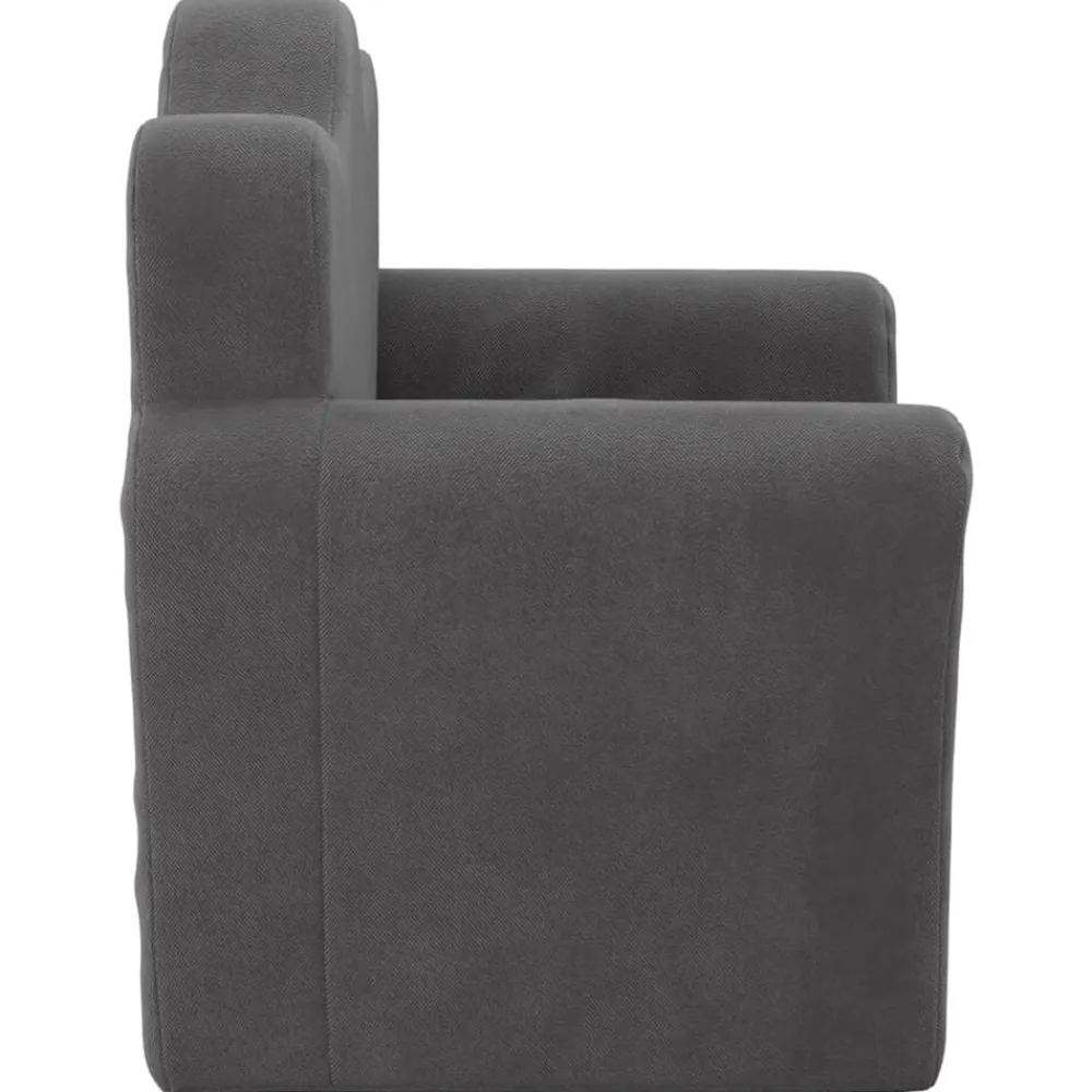 vidaXL Sofá para niños felpa suave gris Antracita Outlet