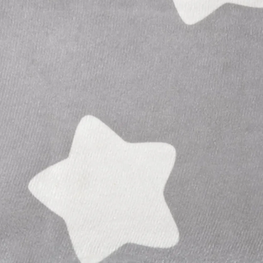 Niños vidaXL Mobiliario Para Bebés Y Niños Pequeños-Sofá para niños felpa suave gris claro con estrellas
