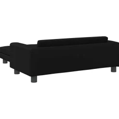 Niños vidaXL Mobiliario Para Bebés Y Niños Pequeños-Sofá para niños y reposapiés cuero sintético 100x50x30 cm