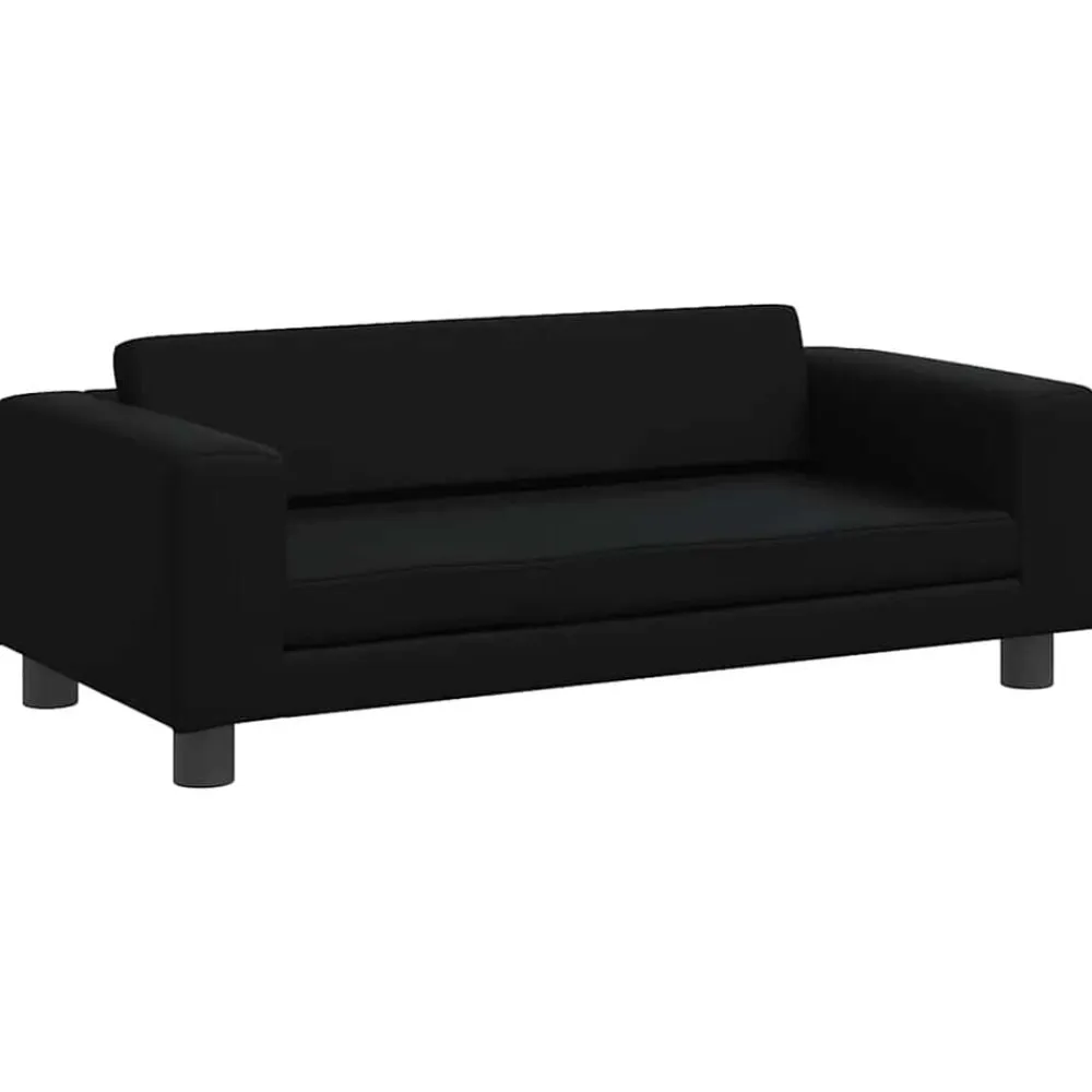 Niños vidaXL Mobiliario Para Bebés Y Niños Pequeños-Sofá para niños y reposapiés cuero sintético 100x50x30 cm