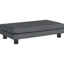 vidaXL Sofá para niños y reposapiés terciopelo 100x50x30cm Gris oscuro Clearance