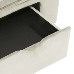 vidaXL Sofá para perros con cajón felpa 75x50x38 cm Crema