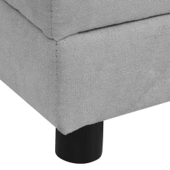 vidaXL Sofá para perros con almohada felpa 83x44x44 cm Gris New