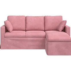 vidaXL Sofá 198 x 134 x 80 cm Terciopelo Rosa Online