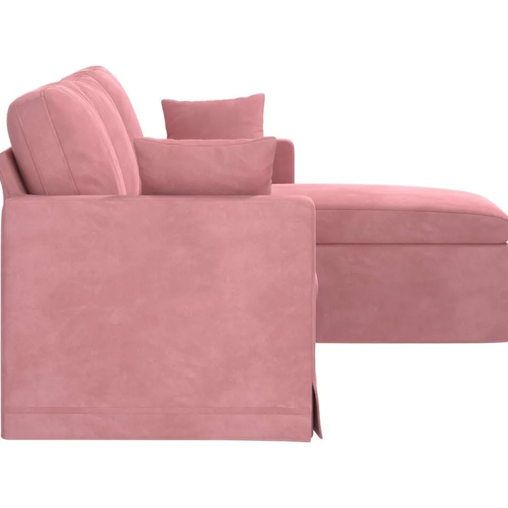 vidaXL Sofá 198 x 134 x 80 cm Terciopelo Rosa Online