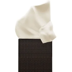 vidaXL Sofá tumbona de jardín con toldo cojines ratán sintético marrón Marrón y crema New