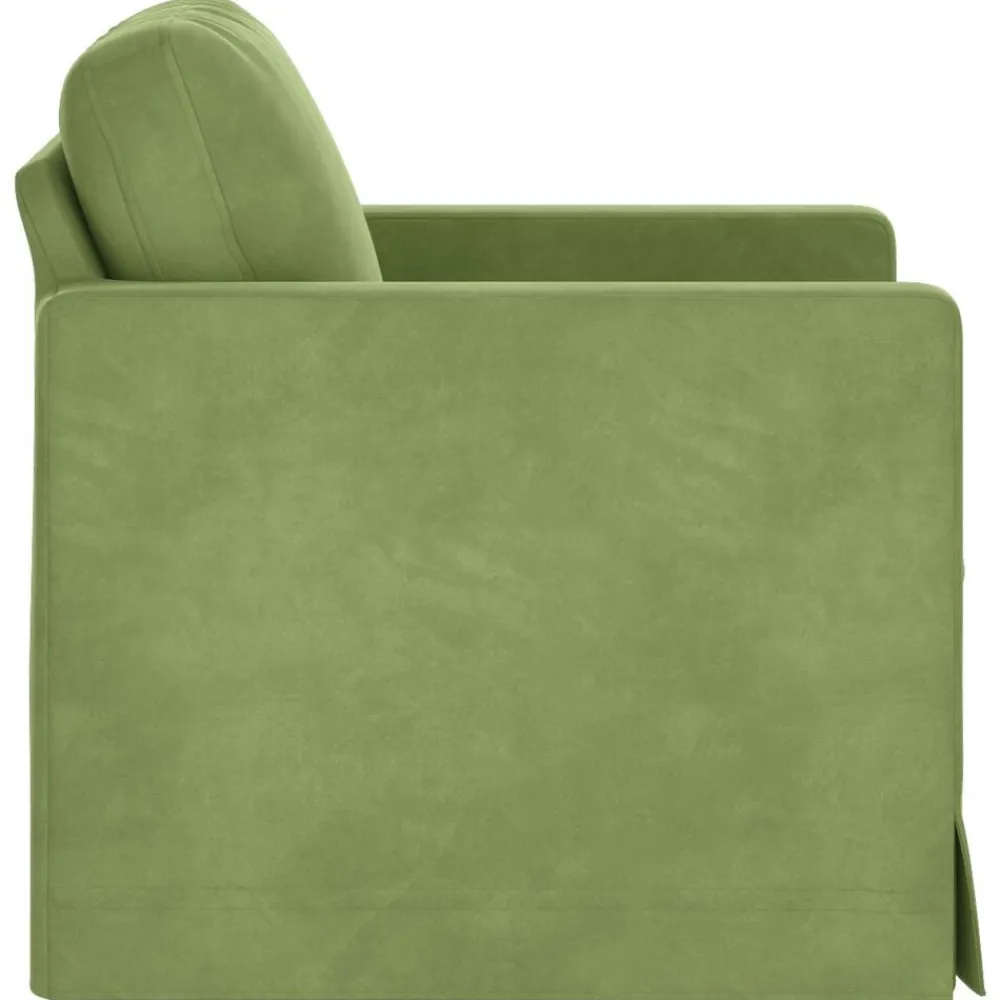 vidaXL Sofá 78 x 78 x 80 cm Terciopelo Verde claro Discount