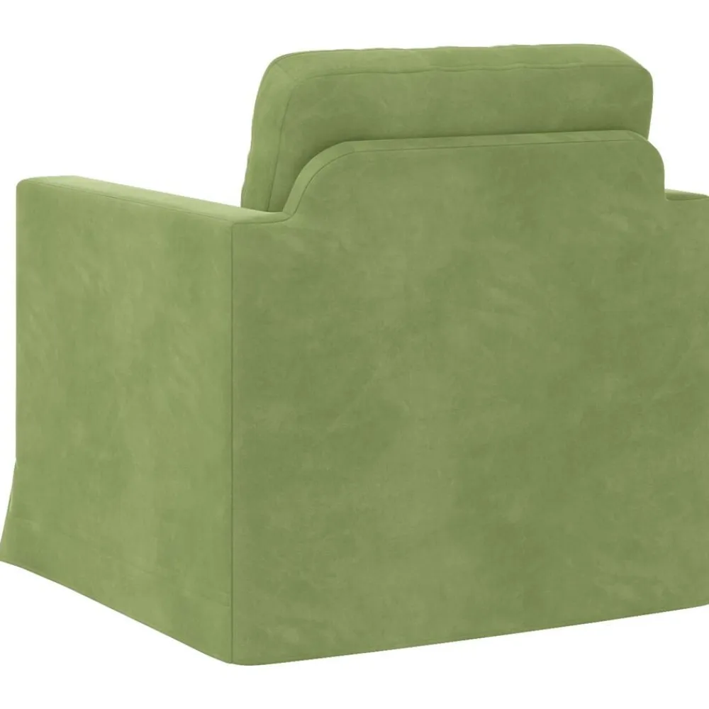 vidaXL Sofá 78 x 78 x 80 cm Terciopelo Verde claro Discount