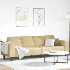 vidaXL Sofá Verde grisáceo 250 x 77 x 76 cm Tela de Pana Verde gris&aacute;ceo Hot
