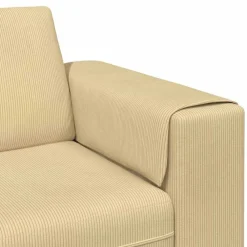 vidaXL Sofá Verde grisáceo 250 x 77 x 76 cm Tela de Pana Verde grisáceo Hot
