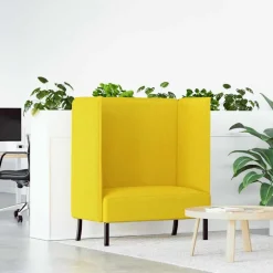 vidaXL Sofás-Sofa de Espalda Alta 101cm tela