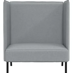vidaXL Sofa de Espalda Alta 101cm tela Gris claro Sale