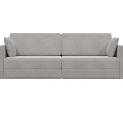 vidaXL Sofá-cama de piso 213 x 70 x 77 cm Terciopelo Gris claro Clearance