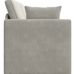 vidaXL Sofá-cama de piso 213 x 70 x 77 cm Terciopelo Gris claro Clearance