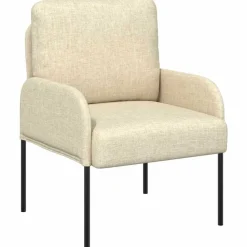 vidaXL Sofás con cojín 55cm Madera contrachapada Crema New