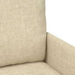 vidaXL Sofás con cojín 55cm Madera contrachapada Crema New