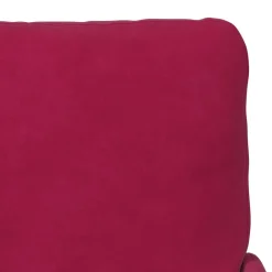 vidaXL Sofás con cojín 55cm Rojo vino Madera contrachapada Rojo vino tinto Clearance