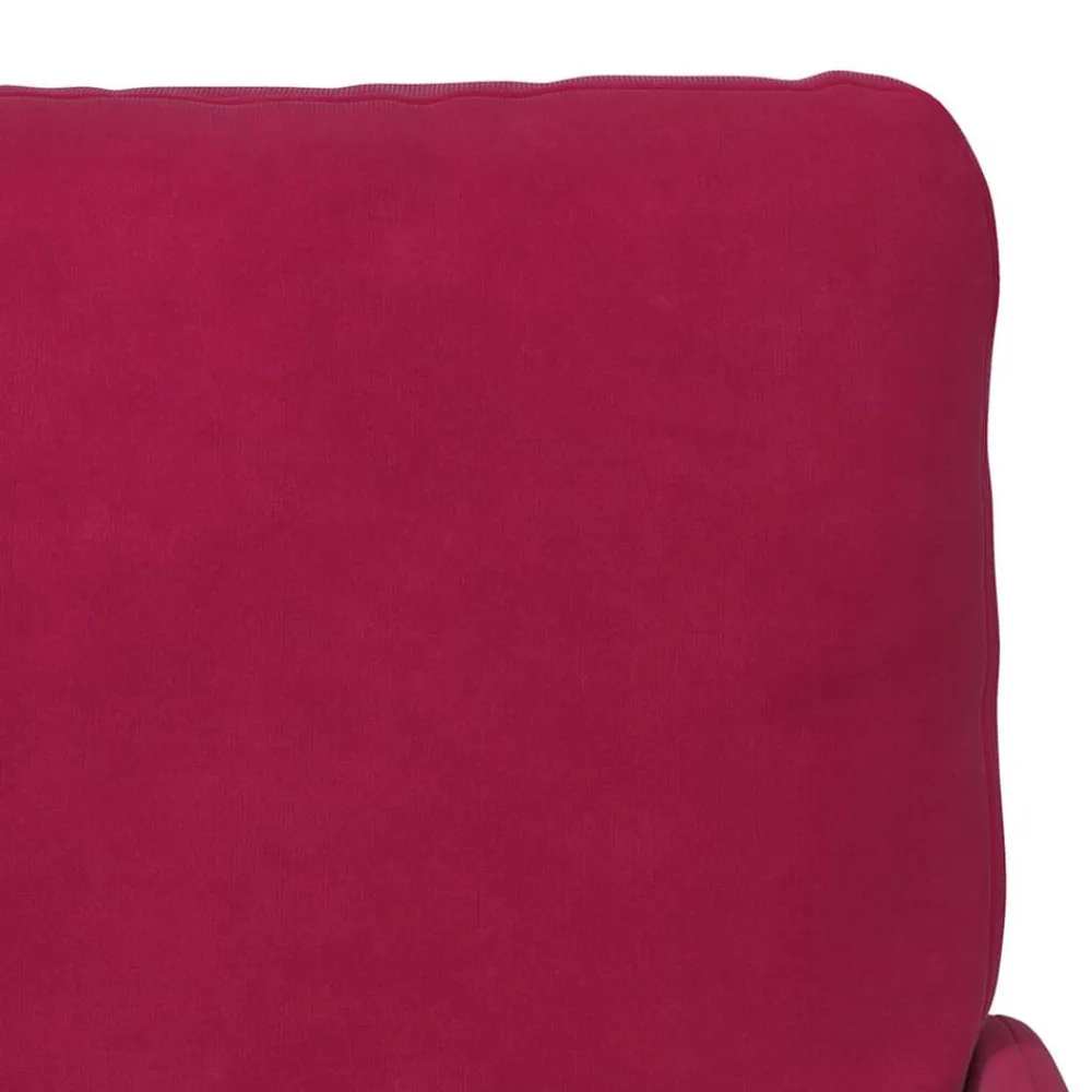 vidaXL Sofás con cojín 55cm Rojo vino Madera contrachapada Rojo vino tinto Clearance
