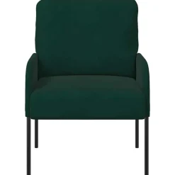 vidaXL Sofás con cojín 55cm Madera contrachapada Verde oscuro Online