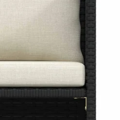 vidaXL Muebles De Jardín-Sofás de jardín 3 piezas y cojines ratán sintético