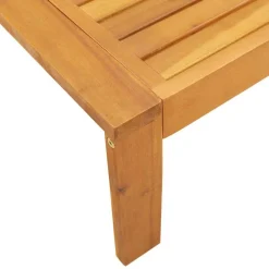 vidaXL Sofás de jardín 2 pzas con cojines madera maciza acacia Crema New