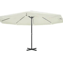 vidaXL Jardín-Sombrilla aluminio 500 cm