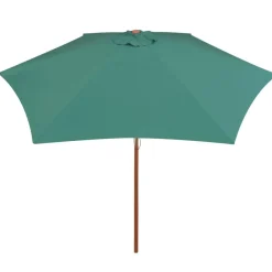 vidaXL Jardín-Sombrilla con palo de madera 270x270 cm