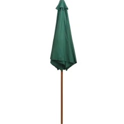vidaXL Jardín-Sombrilla con palo de madera 270x270 cm