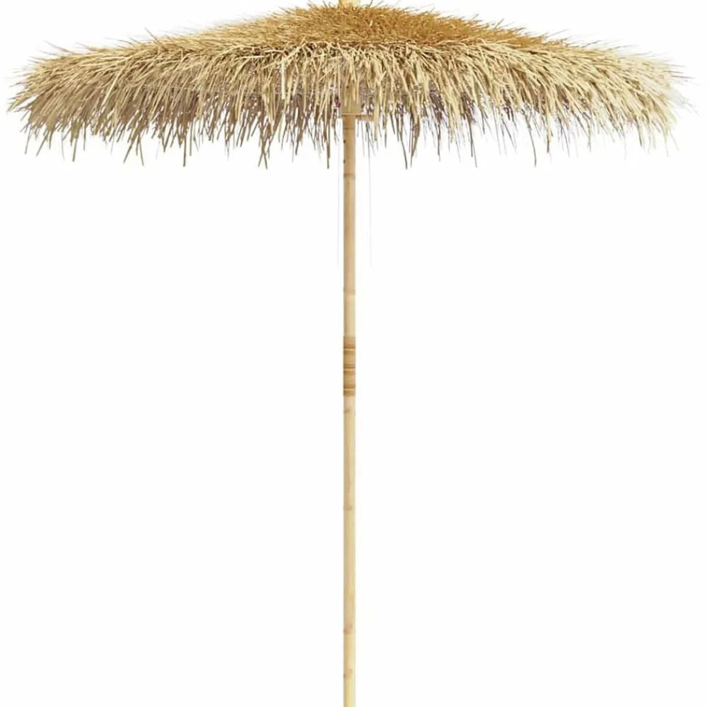 vidaXL Sombrilla de bambú con tejado de hojas de plátano 270 cm Best