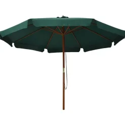 vidaXL Jardín-Sombrilla de jardín con palo de madera 330 cm