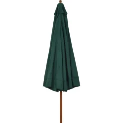 vidaXL Jardín-Sombrilla de jardín con palo de madera 330 cm