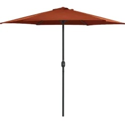 vidaXL Jardín-Sombrilla de jardín con palo de aluminio 270x246 cm