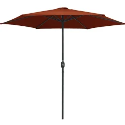 vidaXL Jardín-Sombrilla de jardín con palo de aluminio 270x246 cm