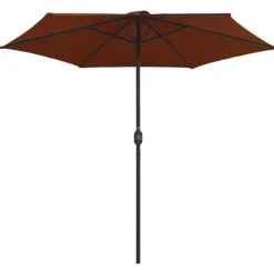 vidaXL Jardín-Sombrilla de jardín con palo de aluminio 270x246 cm