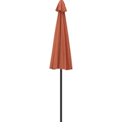 vidaXL Sombrilla de jardín con palo de aluminio 270 cm Terracota Outlet