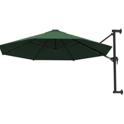 vidaXL Jardín-Sombrilla de pared con barra de metal 300 cm