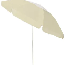 vidaXL Jardín-Sombrilla de playa amarillo 240 cm