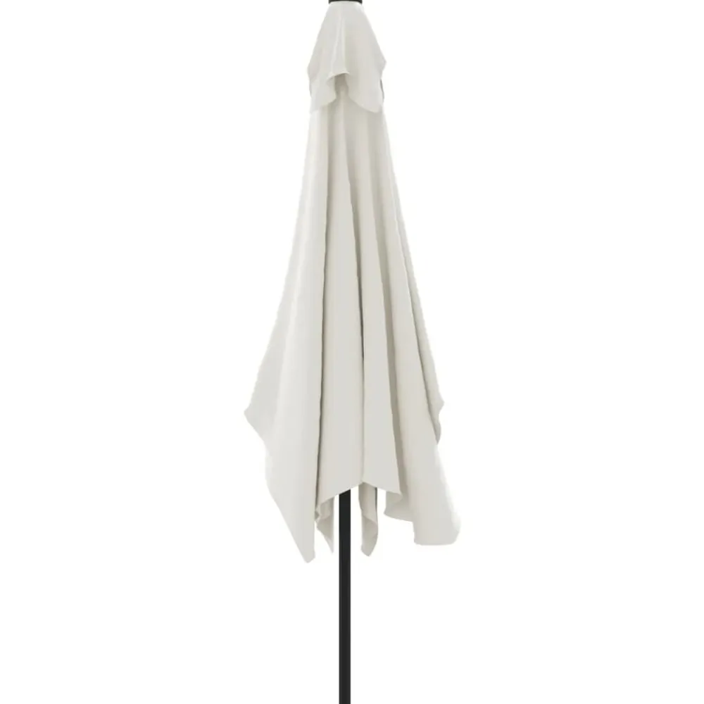 vidaXL Sombrilla rectangular arena 200x300 cm Blanco New