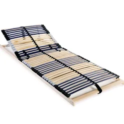 vidaXL Somier de láminas sin colchón con 42 listones 7 zonas 70x200 cm Clearance