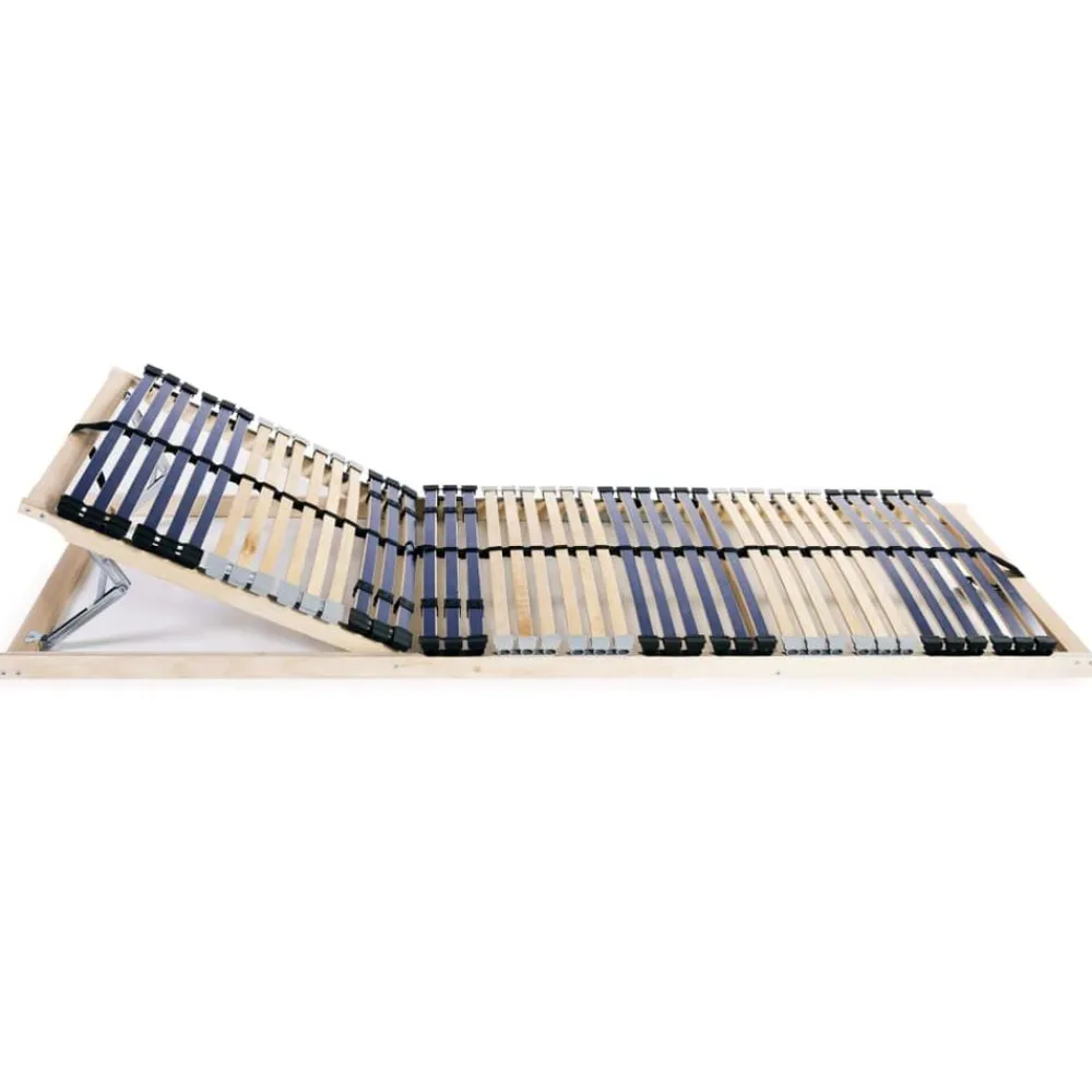 vidaXL Somier de láminas sin colchón con 42 listones 7 zonas 70x200 cm Clearance