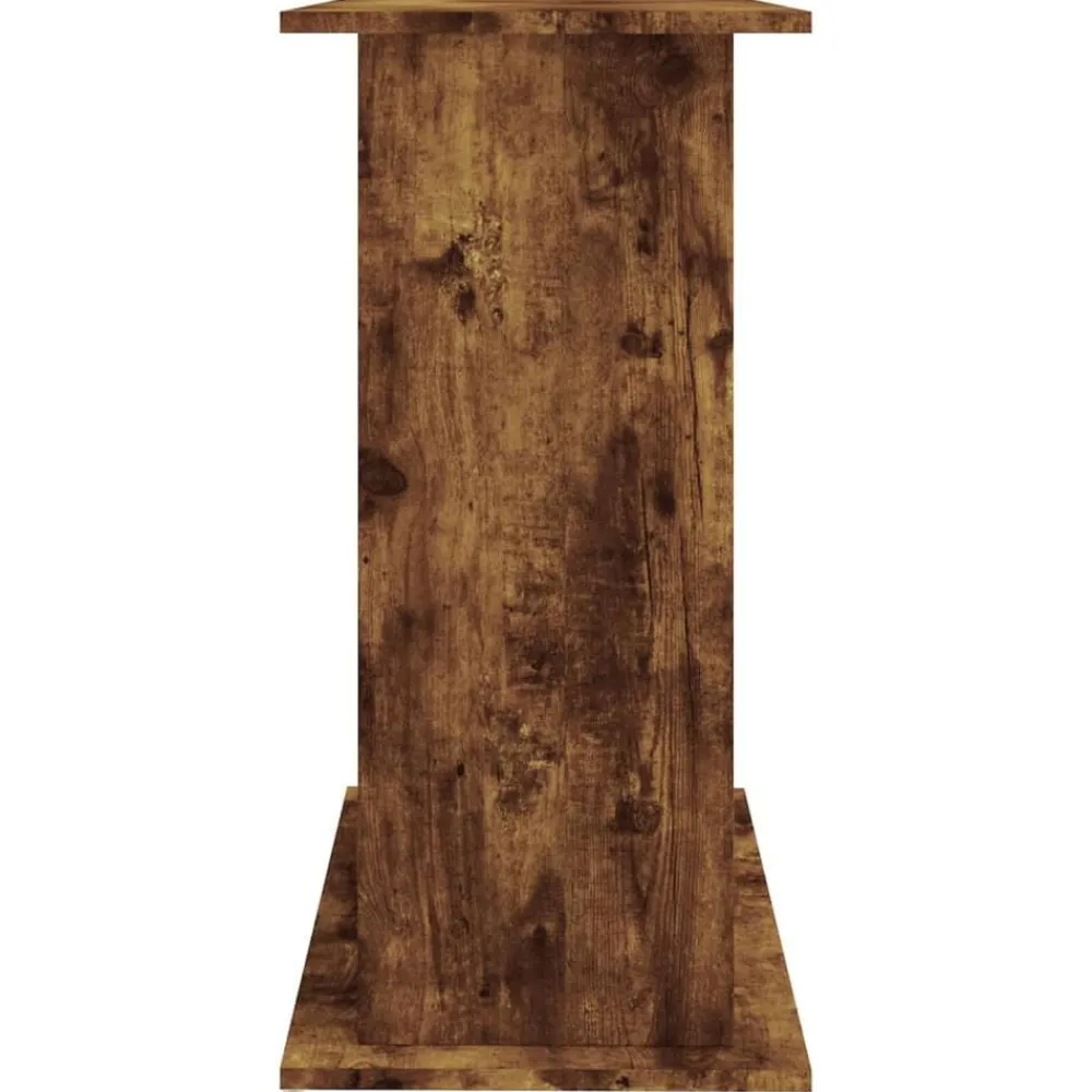 vidaXL Soporte de acuario madera ingeniería 81x36x73 cm Roble ahumado