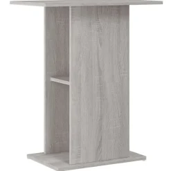 vidaXL Soporte de acuario madera ingeniería 60,5x36x72,5cm Gris sonoma Clearance