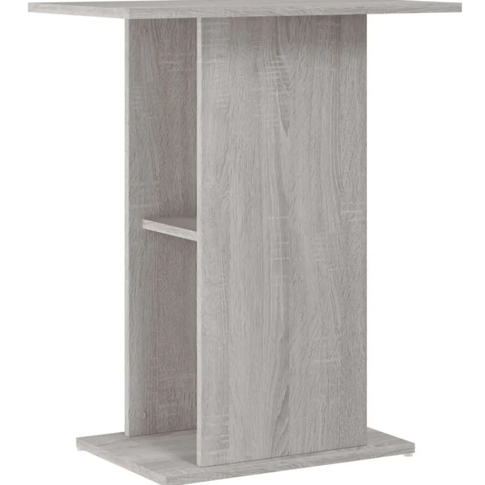 vidaXL Soporte de acuario madera ingeniería 60,5x36x72,5cm Gris sonoma Clearance