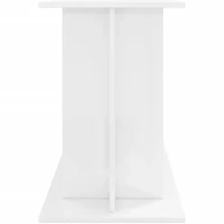 vidaXL Soporte de acuario madera ingeniería blanco brillo 120x40x60 cm Blanco brillante Outlet