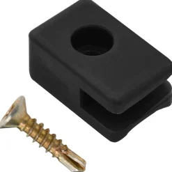 vidaXL Vallas De Jardín-Soporte de alambre valla con tornillo 100 sets gris