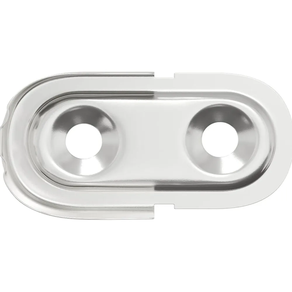 vidaXL Soporte de barra de armario 2 pcs Zinc 40 x 18 x 10 mm Hierro Hot