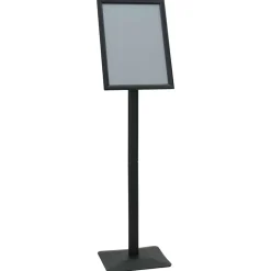 vidaXL Venta Al Por Menor-Soporte de cartel pedestal Plateado a3 Hierro fundido